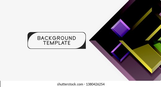 Glossy arrows background, vector illustration
