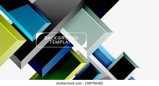 Glossy arrows background, vector illustration