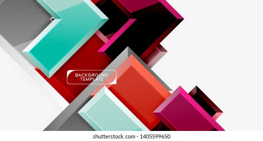Fondo de las flechas brillante, ilustración vectorial