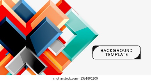 Flechas de brillo fondo geométrico, tecnología vectorial o plantilla de diseño de negocio