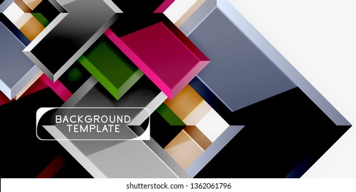 Flechas de brillo fondo geométrico, tecnología vectorial o plantilla de diseño de negocio