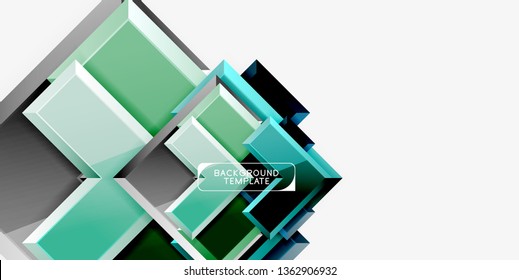 Flechas de brillo fondo geométrico, tecnología vectorial o plantilla de diseño de negocio
