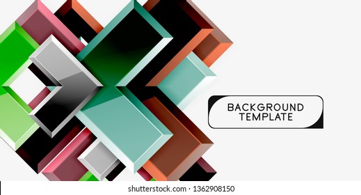 Flechas de brillo fondo geométrico, tecnología vectorial o plantilla de diseño de negocio