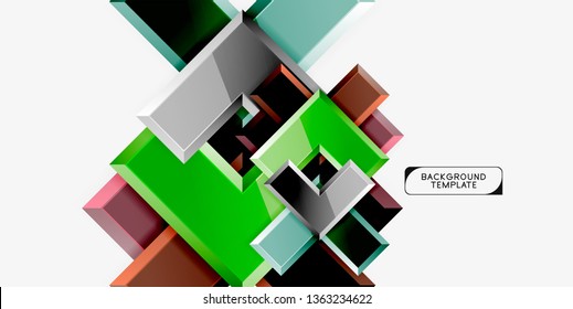 Flechas de brillo fondo geométrico, tecnología vectorial o plantilla de diseño de negocio
