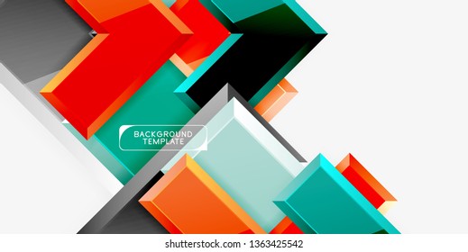 Flechas de brillo fondo geométrico, tecnología vectorial o plantilla de diseño de negocio