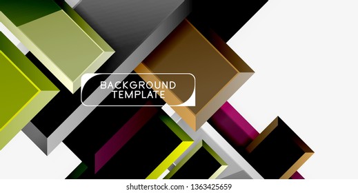 Flechas de brillo fondo geométrico, tecnología vectorial o plantilla de diseño de negocio