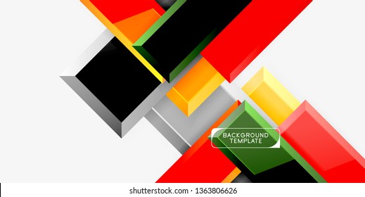 Flechas de brillo fondo geométrico, tecnología vectorial o plantilla de diseño de negocio