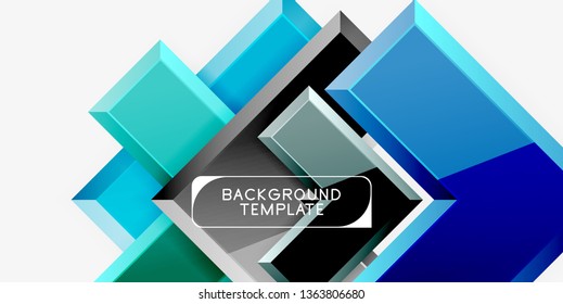 Flechas de brillo fondo geométrico, tecnología vectorial o plantilla de diseño de negocio