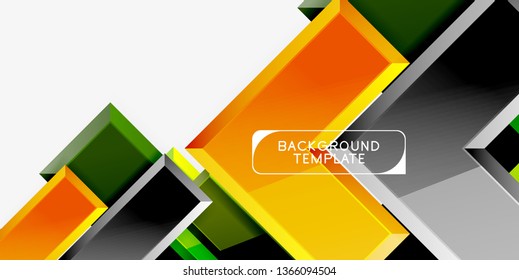 Flechas de brillo fondo geométrico, tecnología vectorial o plantilla de diseño de negocio