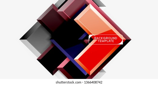 Flechas de brillo fondo geométrico, tecnología vectorial o plantilla de diseño de negocio