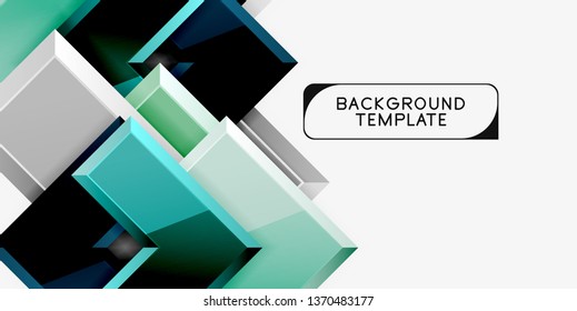 Flechas de brillo fondo geométrico, tecnología vectorial o plantilla de diseño de negocio
