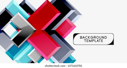 Flechas de brillo fondo geométrico, tecnología vectorial o plantilla de diseño de negocio