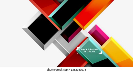 Flechas de brillo fondo geométrico, tecnología vectorial o plantilla de diseño de negocio
