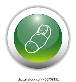 Glossy Baby Sign Button