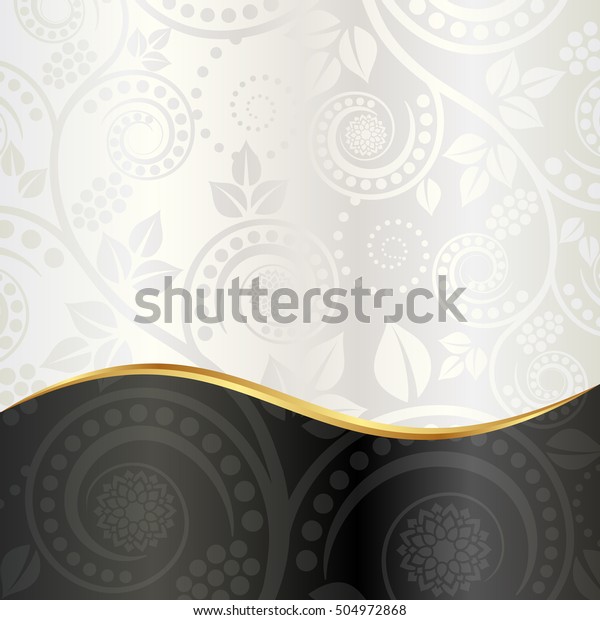 glossy background with plant\
motif