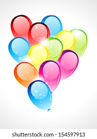 glossy balloon vector illustration 