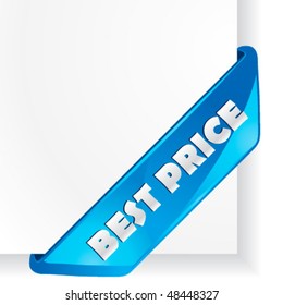 Glossy "BEST PRICE" tag for your business artwork