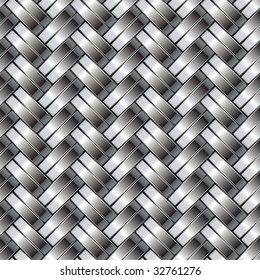 Glossy black metal seamless pattern.