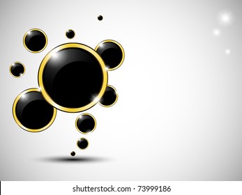 glossy black speech bubble