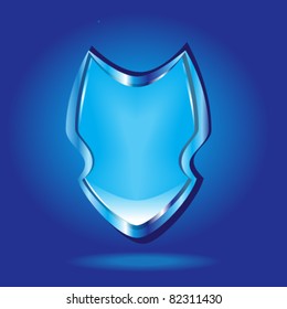 glossy blank shield
