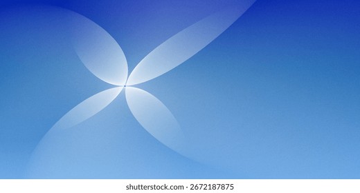 Glossy blue abstract background with dynamic shapes and curved forms.