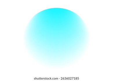 Glossy blue gradient ball on a white background, ideal for modern 3D visuals, tech themes, clean designs, and minimal digital compositions.