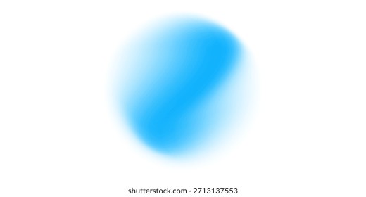 Bola de gradiente azul brilhante em um fundo branco, ideal para visuais 3D modernos, temas tecnológicos, projetos limpos e composições digitais mínimas