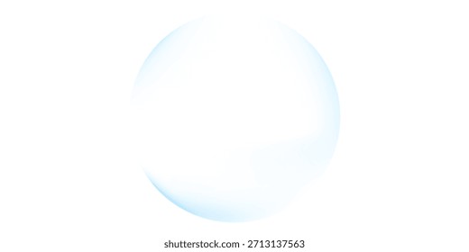 Glossy blue gradient ball on a white background, ideal for modern 3D visuals, tech themes, clean designs, and minimal digital compositions