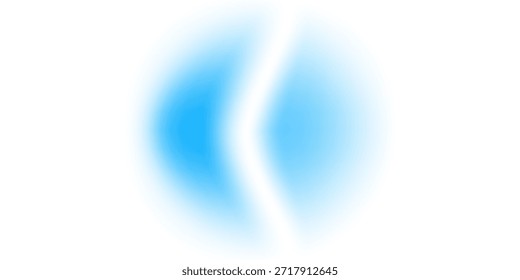 Bola de gradiente azul brillante sobre un fondo blanco, ideal para imágenes 3D modernas, temas tecnológicos, diseños limpios y composiciones digitales mínimas