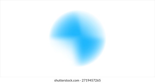 Glossy blue gradient ball on a white background, ideal for modern 3D visuals, tech themes, clean designs, and minimal digital compositions