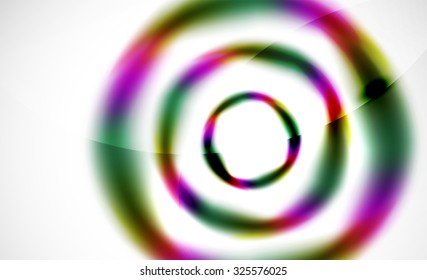 Glossy blurred swirl circle shapes abstract background, web pattern for your message