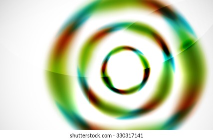 Glossy blurred swirl circle shapes abstract background, web pattern for your message