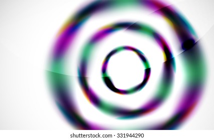 Glossy blurred swirl circle shapes abstract background, web pattern for your message