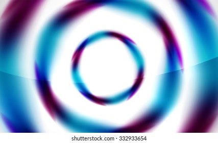 Glossy blurred swirl circle shapes abstract background, web pattern for your message
