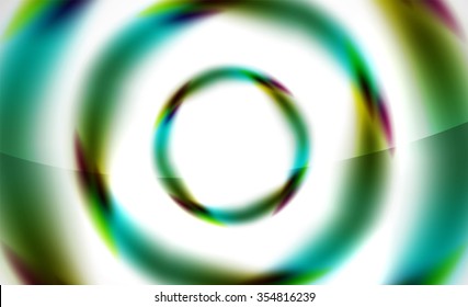 Glossy blurred swirl circle shapes abstract background, web pattern for your message