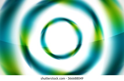 Glossy blurred swirl circle shapes abstract background