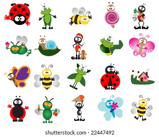 Glossy bug icons - Part 2 (vector)