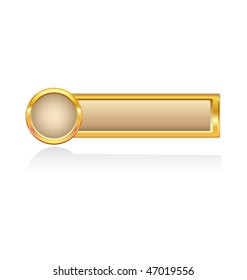 glossy button