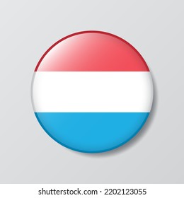 glossy button circle shaped Illustration of Madagascar flag