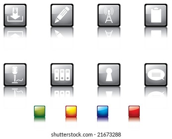 Glossy button series no2...web icons