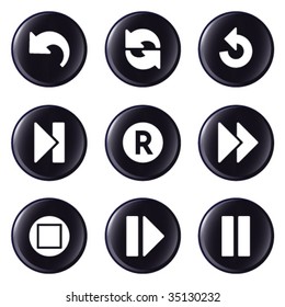 Glossy button set 29