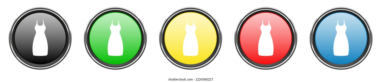 Glossy Button Set - dress
