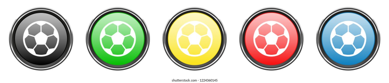 Glossy Button Set - football