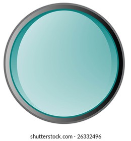 Glossy button in a vector format with clean lines