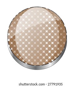Glossy button in a vector format with clean lines