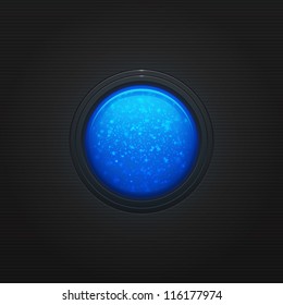 Glossy button. Vector Illustration.
