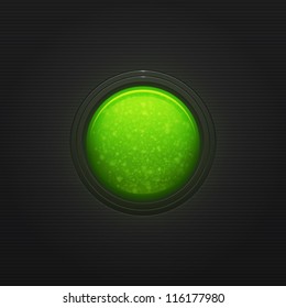 Glossy button. Vector Illustration.