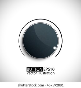 Glossy Button. Vector Illustration