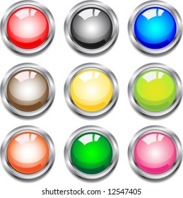 Glossy buttons