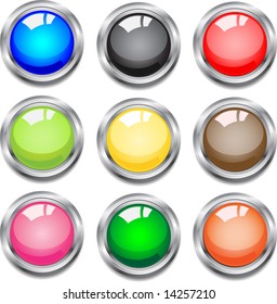 Glossy buttons